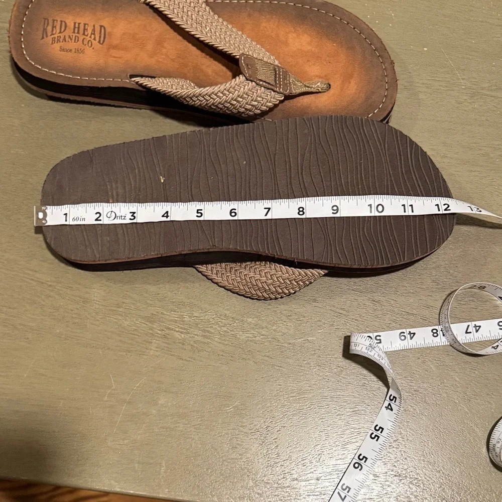 RedHead Men's Tan Braided Sandals (see measurements)